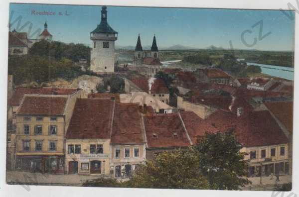  - Roudnice nad Labem (Litoměřice), část města, kolorovaná