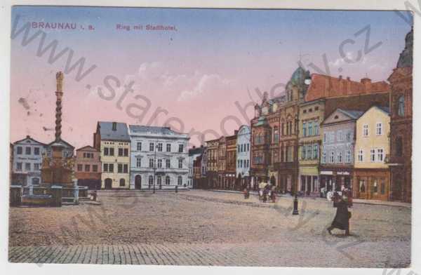  - Broumov (Braunau) - Náchod, náměstí, kolorovaná