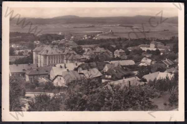 - Hořovice (Beroun), částečný záběr města, pohled na město z výšky, Fototypia-Vyškov