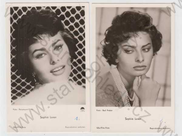  - 4x Sophia Loren, herečka, portrét