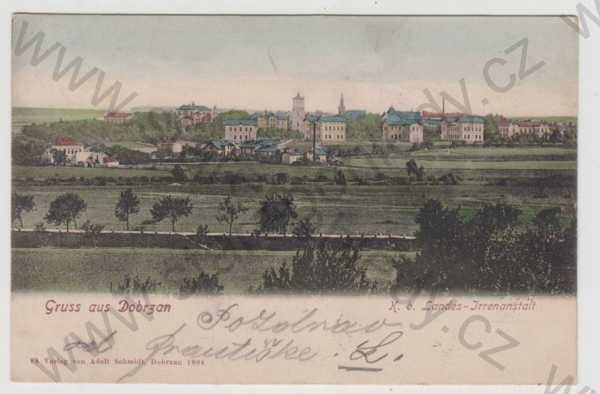  - Dobřany (Dobrzan) - Plzeň jih, celkový pohled, kolorovaná, DA