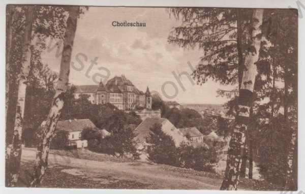  - Chotěšov (Chotieschau) - Plzeň jih, klášter, částečný záběr města