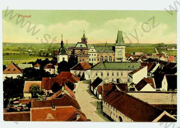  - Přelouč (Pardubice) - celkový pohled, kolorovaná