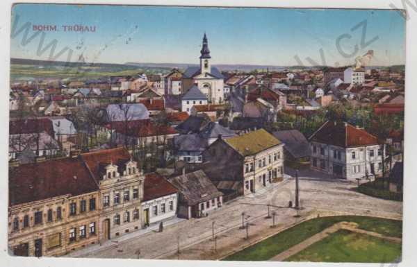  - Česká Třebová (Böhm. Trübau) - Ústí nad Orlicí, částečný záběr města, kolorovaná