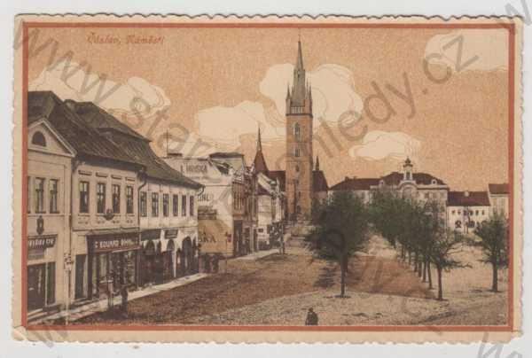  - Čáslav (Kutná Hora), náměstí, kolorovaná