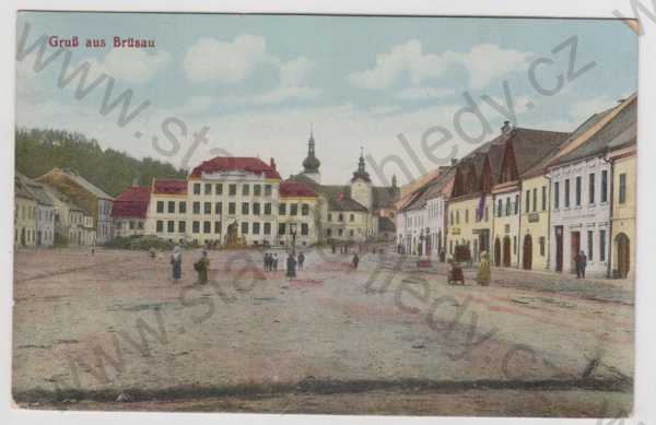  - Březová nad Svitavou (Brüsau) - Svitavy, náměstí, kolorovaná