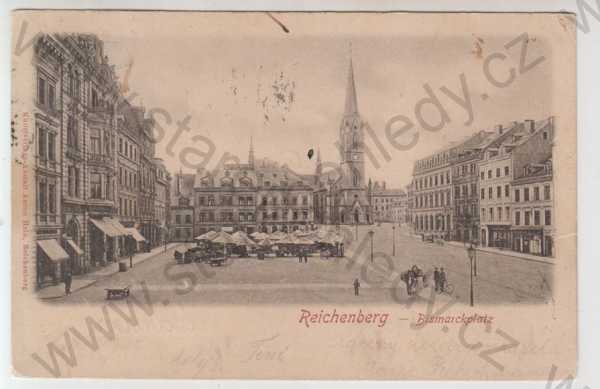  - Liberec (Reichenberg), náměstí, trh, DA