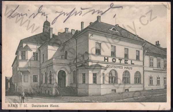  - Moravský Beroun (Bärn i.M.), Bruntál, hotel, celkový pohled