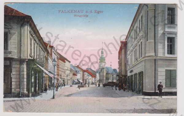  - Sokolov (Falkenau), náměstí, kolorovaná