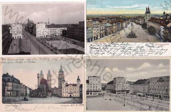  - 4x Hradec Králové náměstí, barevná, Grafo Čuda Holice