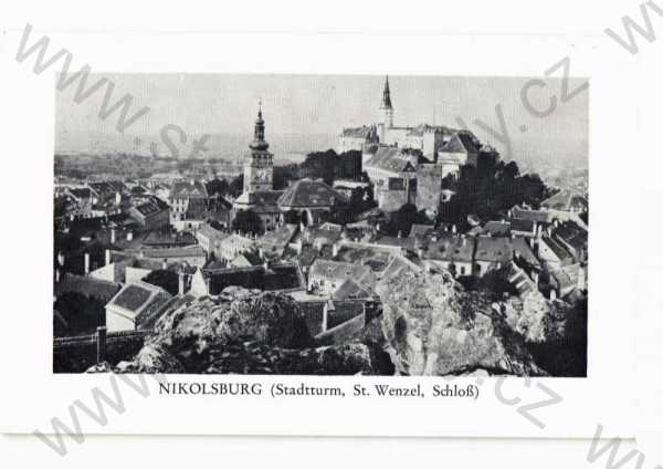  - Mikulov, Břeclav, celkový pohled, zámek