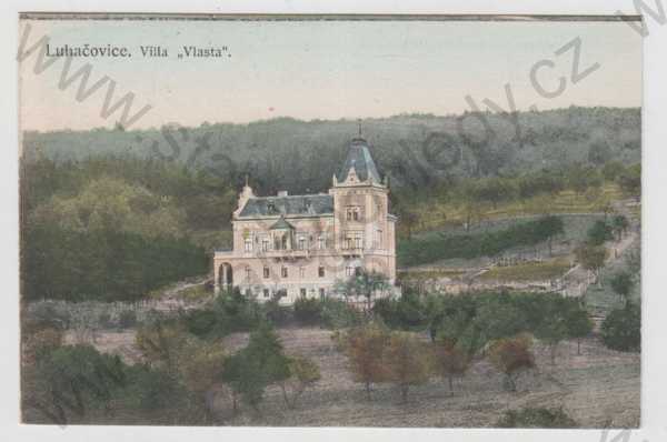  - Luhačovice (Zlín), Villa Vlasta, kolorovaná, není pohlednice