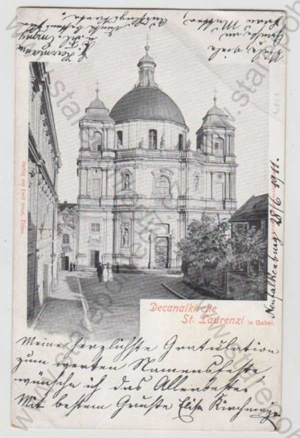  - Jablonné v Podještědí (Deutsch Gabel) - Česká Lípa, kostel, DA