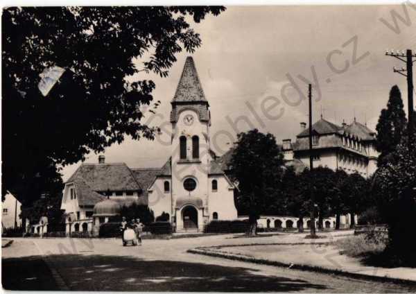  - Šumperk, částečný záběr města, kostel, ORBIS, foto A. Diviš