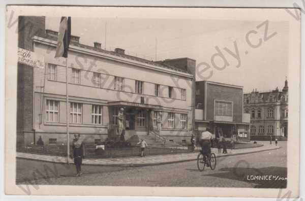  - Lomnice nad Popelkou (Semily), spořitelna, bicykl