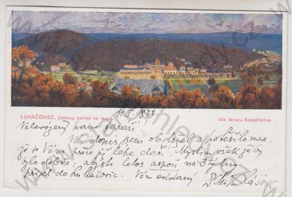  - Luhačovice (Zlín), celkový pohled, Skopalík, kolorovaná