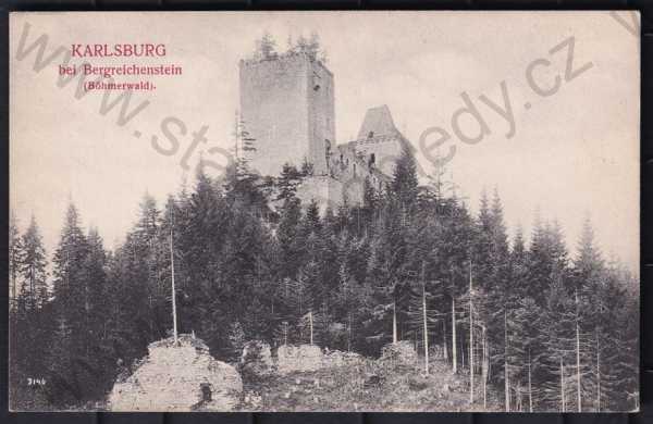  - Kašperk (Karlsburg), Klatovy, zřícenina hradu