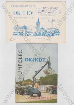  - Cca 350 - 400 ks Telegrafní lístky QSL, Radioamaterské pohlednice