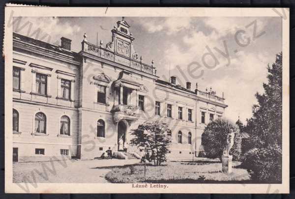  - Lázně Letiny (Plzeň-jih), lázeňský dům, socha