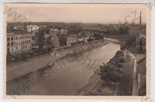  - Břeclav (Lundenburg), řeka, částečný záběr města