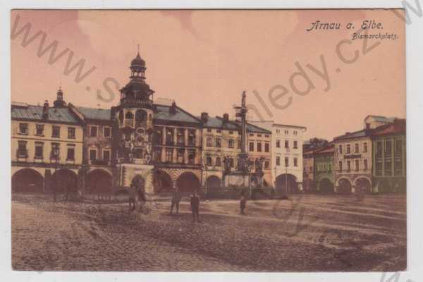  - Hostinné (Arnau) - Trutnov, náměstí, kolorovaná