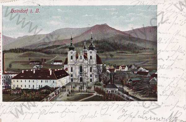  - Hejnice Liberec Reichenberg, kostel, barevná