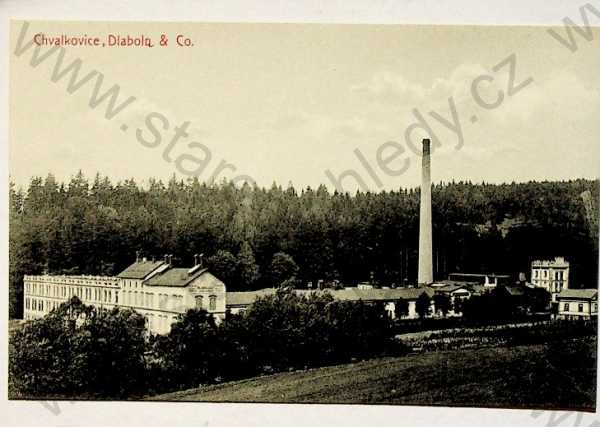 - Chvalkovice (Náchod) - továrna Dlabola, celkový záběr