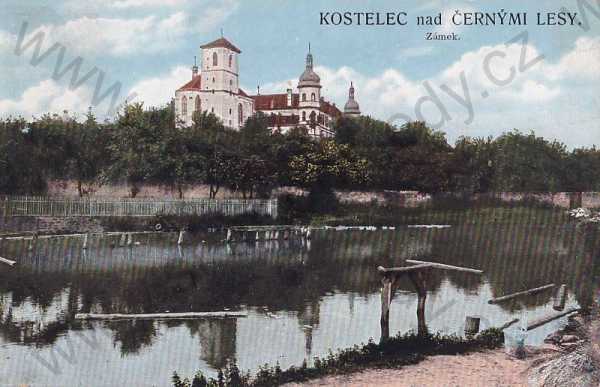  - Kostelec nad Černými lesy Kolín Köln, zámek barevná