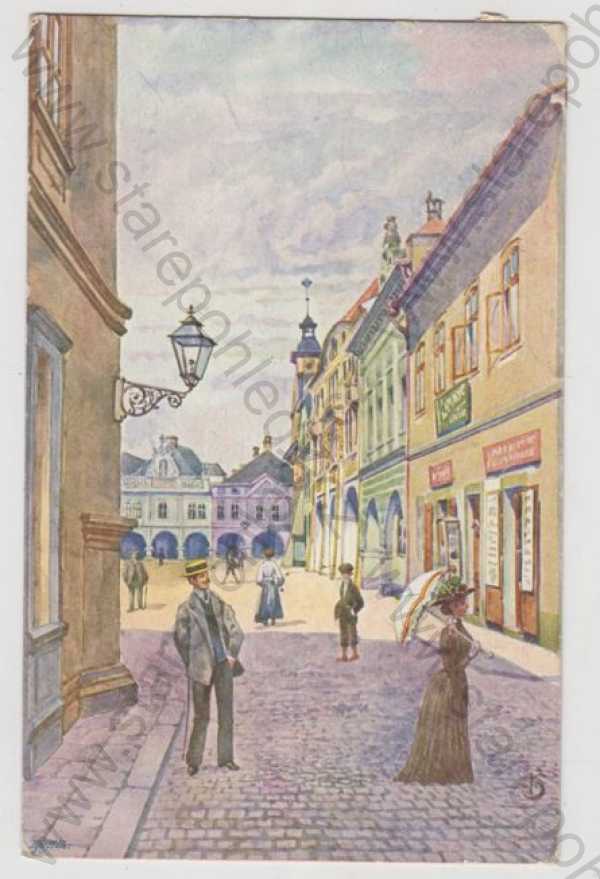  - Dvůr Králové nad Labem (Trutnov), náměstí, kolorovaná