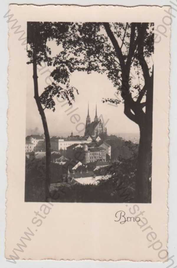  - Brno, částečný záběr města, Grafo Čuda Holice