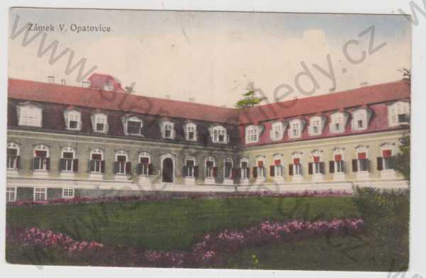  - Velké Opatovice (Blansko), zámek, kolorovaná