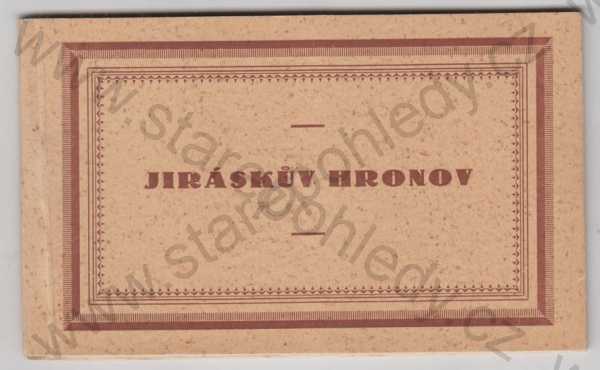  - Album Hronov (Náchod) - 8 pohlednic, Alois Jirásek, rodiště