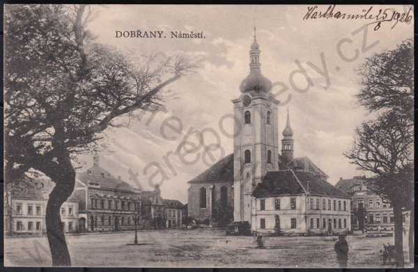  - Dobřany (Plzeň-jih), náměstí, kostel