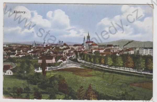  - Klatovy, celkový pohled, kolorovaná