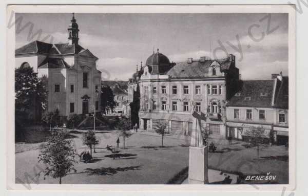  - Benešov, náměstí, kostel, foto J.Švec