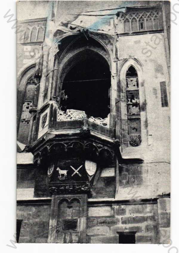  - Zničená staroměstská radnice, Praha 1, květen 1945