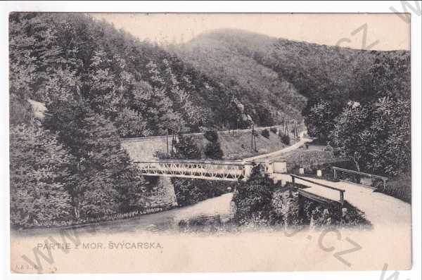  - Moravské Švýcarsko - partie - most, železnice