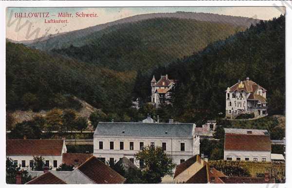  - Bílovice nad Svitavou (Moravské Švýcarsko) - dílčí pohled, kolorovaná