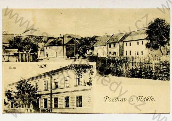  - Náklo (Olomouc) - celkový pohled, škola, více záběrů