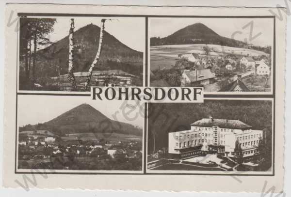  - Lipová - Liščí (Röhrsdorf) - Děčín, více záběrů, celkový pohled, částečný záběr města