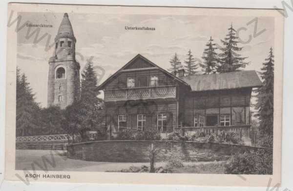  - Aš - Háj (Asch Hainberg) - Cheb, rozhledna, Unterkunftshaus