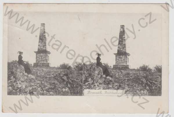  - Bedřichov (Kolín), více záběrů, pomník, na zadní straně info, není pohlednice