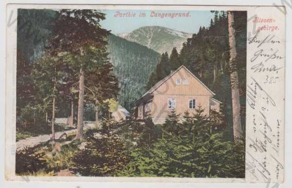  - Krkonoše (Riesengebirge) - Trutnov, Dlouhá'ý důl, kolorovaná, DA