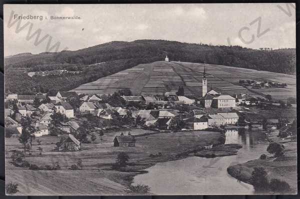  - Friedberg (Frymburk), Český Krumlov, celkový pohled, pohled na město z výšky, foto J.Seidel