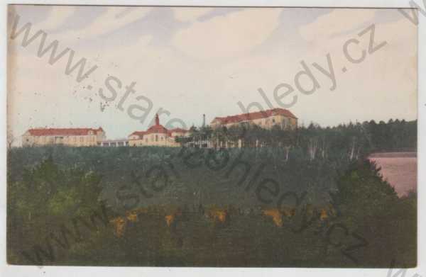  - Pleš (Příbram), sanatorium, kolorovaná