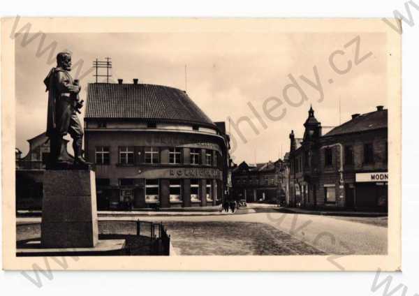  - Mnichovo Hradiště, Mladá Boleslav, pohled ulicí, Fototypia