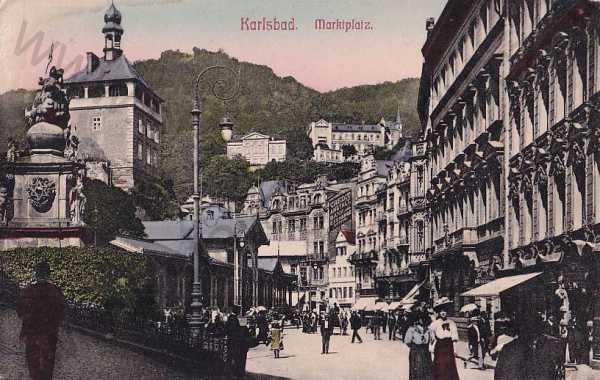  - Karlovy Vary Karlsbad kolonáda lázně barevná
