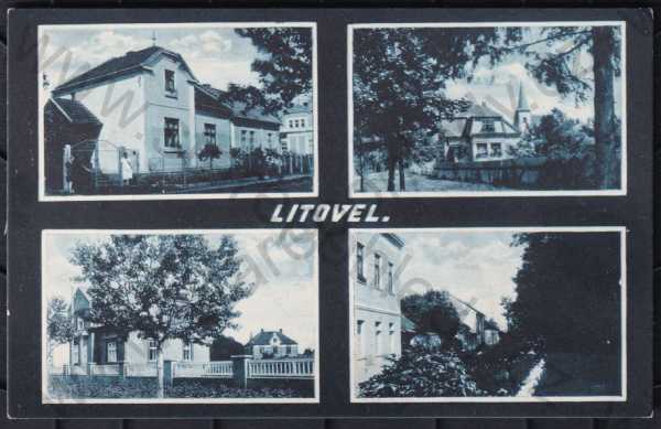  - Litovel (Olomouc), více záběrů, pohled ulicí, vila