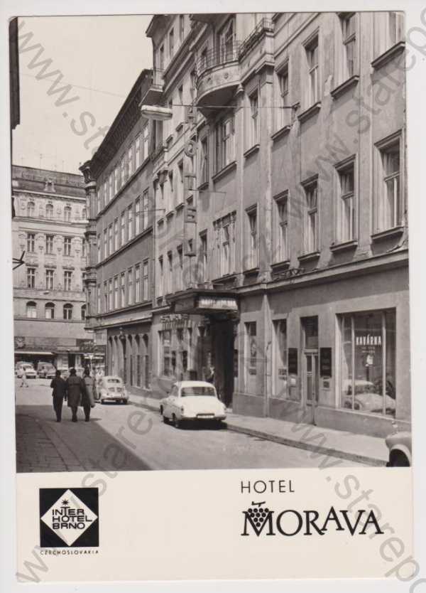  - Brno - hotel Morava, auto, velký formát