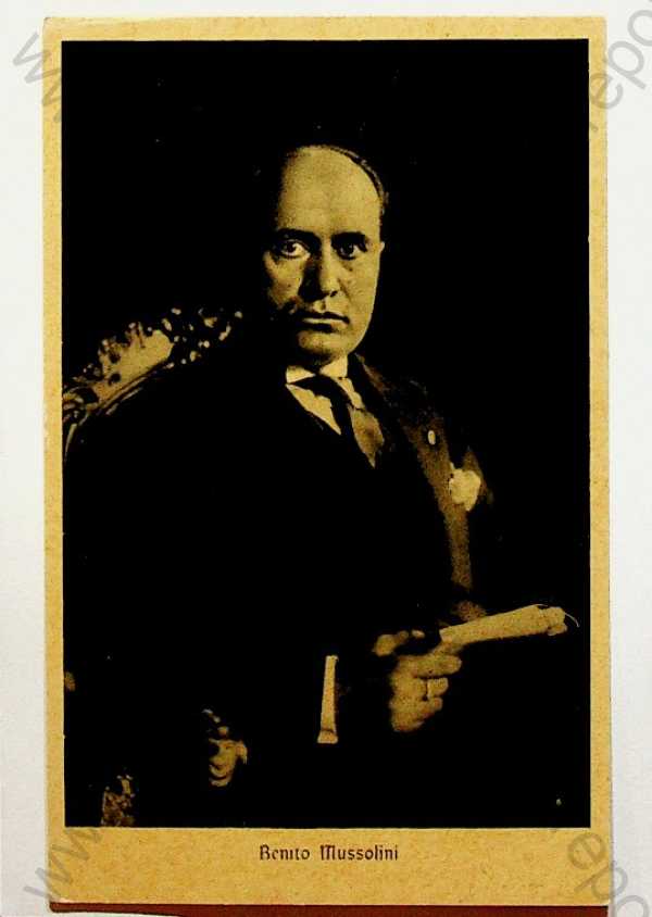  - Osobnosti - Benito Mussolini - portrét